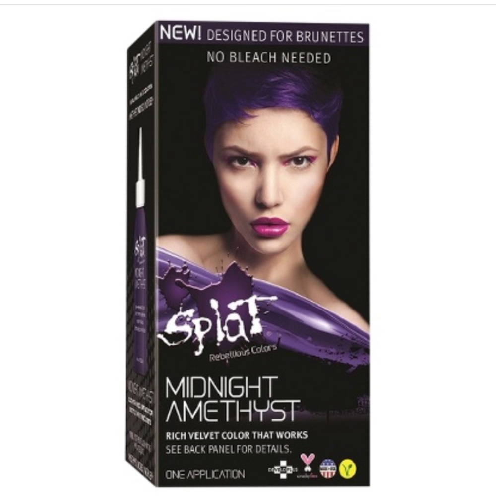 Purple hair dye never use